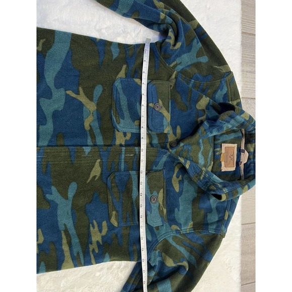 Outdoor Life Jacket Mens Small Camoflauge Fleece Button Up Hunt Winter Fall - Picture 2 of 8